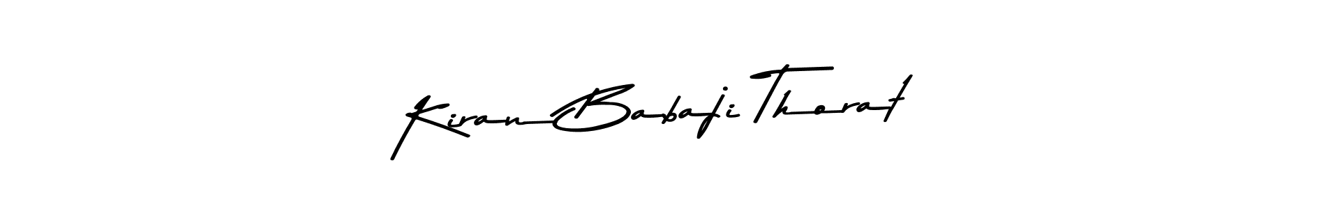 Create a beautiful signature design for name Kiran Babaji Thorat. With this signature (Asem Kandis PERSONAL USE) fonts, you can make a handwritten signature for free. Kiran Babaji Thorat signature style 9 images and pictures png