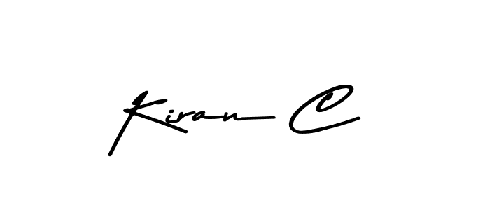 Use a signature maker to create a handwritten signature online. With this signature software, you can design (Asem Kandis PERSONAL USE) your own signature for name Kiran C. Kiran C signature style 9 images and pictures png