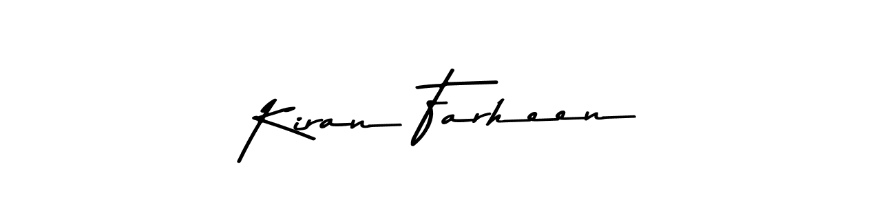 Kiran Farheen stylish signature style. Best Handwritten Sign (Asem Kandis PERSONAL USE) for my name. Handwritten Signature Collection Ideas for my name Kiran Farheen. Kiran Farheen signature style 9 images and pictures png