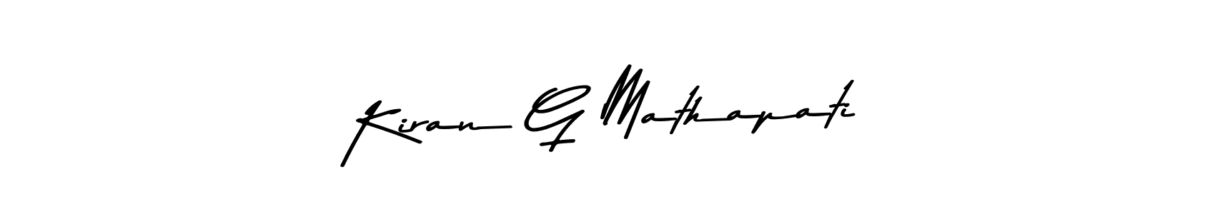 if you are searching for the best signature style for your name Kiran G Mathapati. so please give up your signature search. here we have designed multiple signature styles  using Asem Kandis PERSONAL USE. Kiran G Mathapati signature style 9 images and pictures png