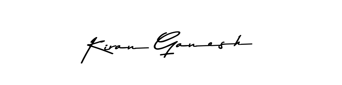 This is the best signature style for the Kiran Ganesh name. Also you like these signature font (Asem Kandis PERSONAL USE). Mix name signature. Kiran Ganesh signature style 9 images and pictures png