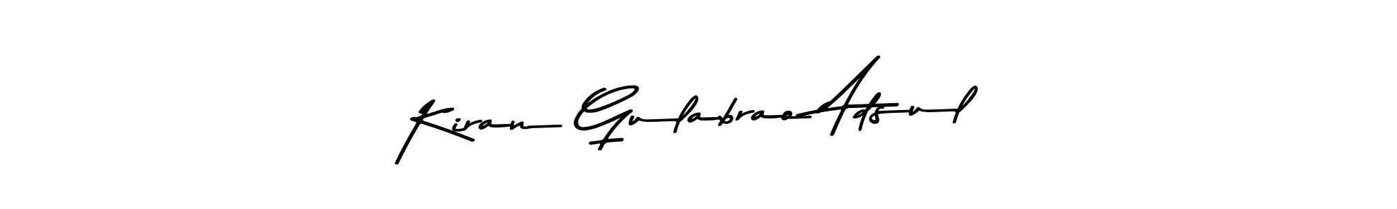 Also You can easily find your signature by using the search form. We will create Kiran Gulabrao Adsul name handwritten signature images for you free of cost using Asem Kandis PERSONAL USE sign style. Kiran Gulabrao Adsul signature style 9 images and pictures png