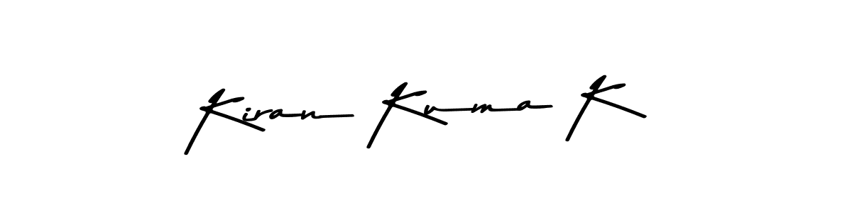 Also You can easily find your signature by using the search form. We will create Kiran Kuma K name handwritten signature images for you free of cost using Asem Kandis PERSONAL USE sign style. Kiran Kuma K signature style 9 images and pictures png
