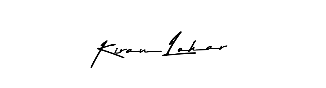 Make a beautiful signature design for name Kiran Lohar. With this signature (Asem Kandis PERSONAL USE) style, you can create a handwritten signature for free. Kiran Lohar signature style 9 images and pictures png