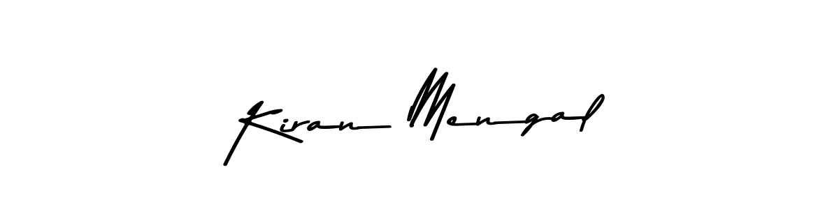 Create a beautiful signature design for name Kiran Mengal. With this signature (Asem Kandis PERSONAL USE) fonts, you can make a handwritten signature for free. Kiran Mengal signature style 9 images and pictures png