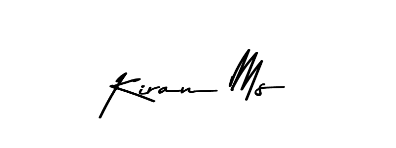 Create a beautiful signature design for name Kiran Ms. With this signature (Asem Kandis PERSONAL USE) fonts, you can make a handwritten signature for free. Kiran Ms signature style 9 images and pictures png