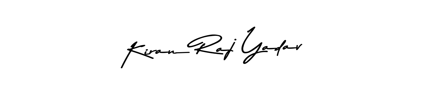 How to make Kiran Raj Yadav name signature. Use Asem Kandis PERSONAL USE style for creating short signs online. This is the latest handwritten sign. Kiran Raj Yadav signature style 9 images and pictures png