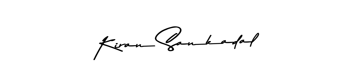 Create a beautiful signature design for name Kiran Sankadal. With this signature (Asem Kandis PERSONAL USE) fonts, you can make a handwritten signature for free. Kiran Sankadal signature style 9 images and pictures png