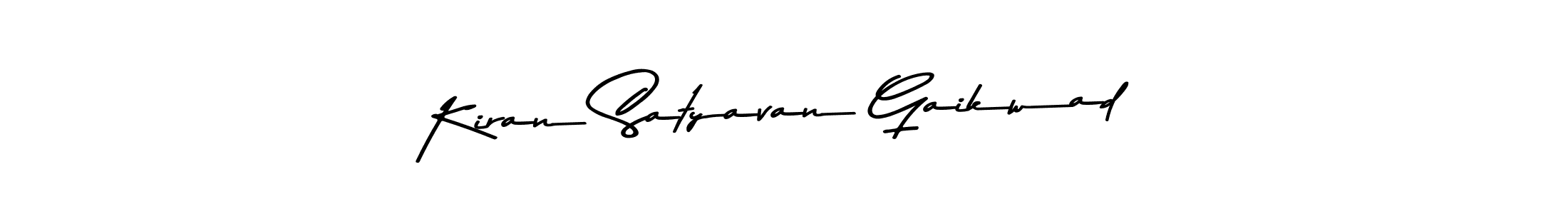 Create a beautiful signature design for name Kiran Satyavan Gaikwad. With this signature (Asem Kandis PERSONAL USE) fonts, you can make a handwritten signature for free. Kiran Satyavan Gaikwad signature style 9 images and pictures png