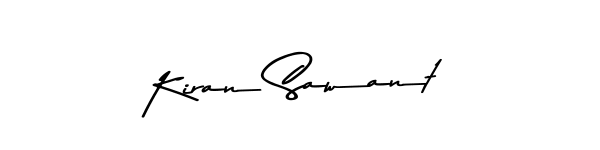 Design your own signature with our free online signature maker. With this signature software, you can create a handwritten (Asem Kandis PERSONAL USE) signature for name Kiran Sawant. Kiran Sawant signature style 9 images and pictures png