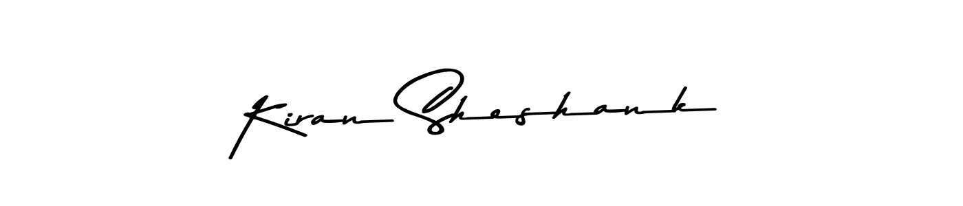 You can use this online signature creator to create a handwritten signature for the name Kiran Sheshank. This is the best online autograph maker. Kiran Sheshank signature style 9 images and pictures png