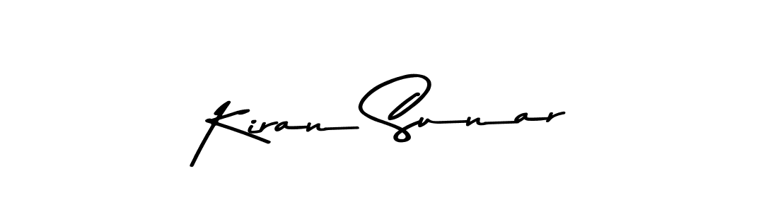 You should practise on your own different ways (Asem Kandis PERSONAL USE) to write your name (Kiran Sunar) in signature. don't let someone else do it for you. Kiran Sunar signature style 9 images and pictures png