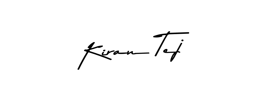 How to make Kiran Tej name signature. Use Asem Kandis PERSONAL USE style for creating short signs online. This is the latest handwritten sign. Kiran Tej signature style 9 images and pictures png