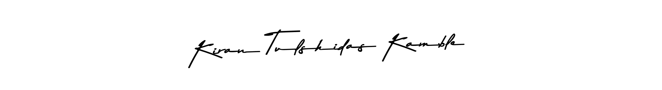 if you are searching for the best signature style for your name Kiran Tulshidas Kamble. so please give up your signature search. here we have designed multiple signature styles  using Asem Kandis PERSONAL USE. Kiran Tulshidas Kamble signature style 9 images and pictures png