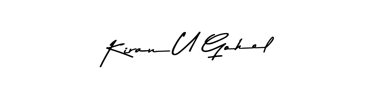 Make a beautiful signature design for name Kiran U Gohel. Use this online signature maker to create a handwritten signature for free. Kiran U Gohel signature style 9 images and pictures png