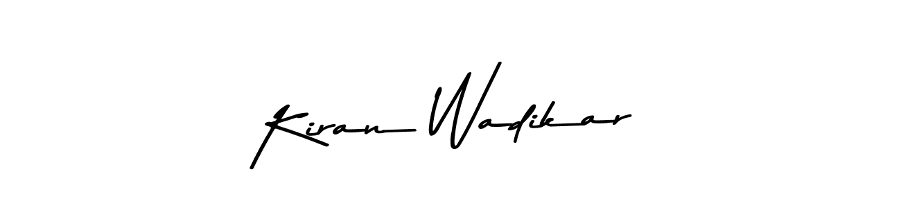 You should practise on your own different ways (Asem Kandis PERSONAL USE) to write your name (Kiran Wadikar) in signature. don't let someone else do it for you. Kiran Wadikar signature style 9 images and pictures png