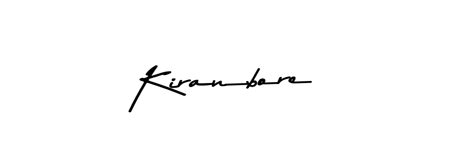 You should practise on your own different ways (Asem Kandis PERSONAL USE) to write your name (Kiranbore) in signature. don't let someone else do it for you. Kiranbore signature style 9 images and pictures png