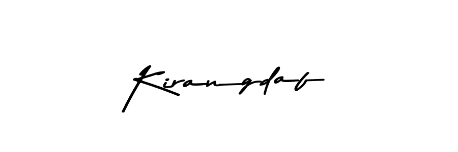 Use a signature maker to create a handwritten signature online. With this signature software, you can design (Asem Kandis PERSONAL USE) your own signature for name Kirangdaf. Kirangdaf signature style 9 images and pictures png