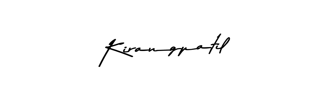 This is the best signature style for the Kirangpatil name. Also you like these signature font (Asem Kandis PERSONAL USE). Mix name signature. Kirangpatil signature style 9 images and pictures png