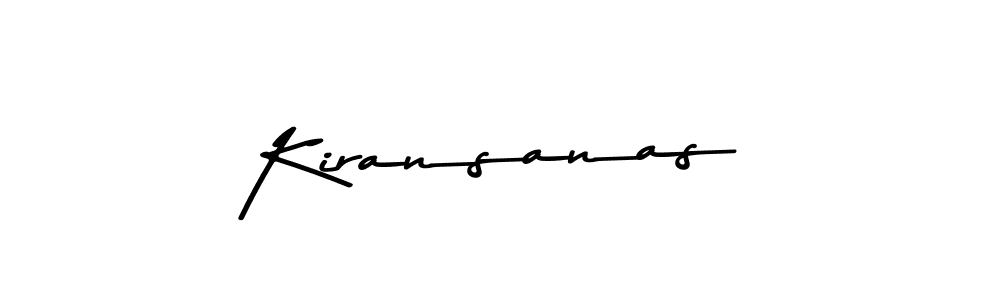 Use a signature maker to create a handwritten signature online. With this signature software, you can design (Asem Kandis PERSONAL USE) your own signature for name Kiransanas. Kiransanas signature style 9 images and pictures png