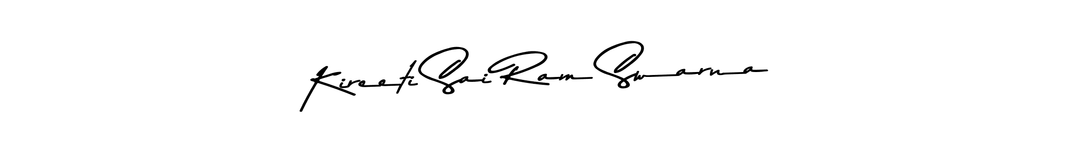 Similarly Asem Kandis PERSONAL USE is the best handwritten signature design. Signature creator online .You can use it as an online autograph creator for name Kireeti Sai Ram Swarna. Kireeti Sai Ram Swarna signature style 9 images and pictures png