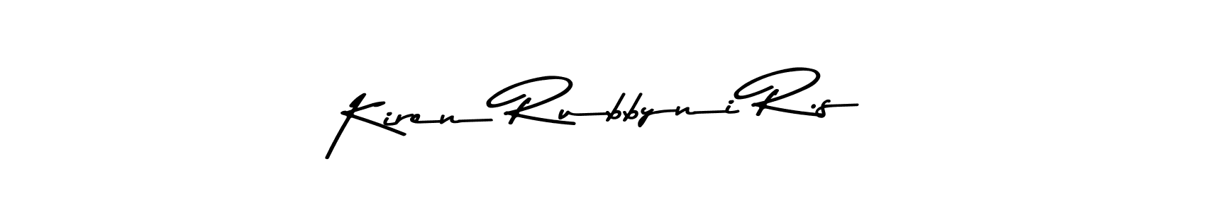 You should practise on your own different ways (Asem Kandis PERSONAL USE) to write your name (Kiren Rubbyni R.s) in signature. don't let someone else do it for you. Kiren Rubbyni R.s signature style 9 images and pictures png