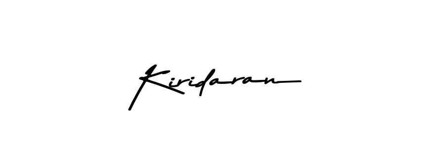 Design your own signature with our free online signature maker. With this signature software, you can create a handwritten (Asem Kandis PERSONAL USE) signature for name Kiridaran. Kiridaran signature style 9 images and pictures png