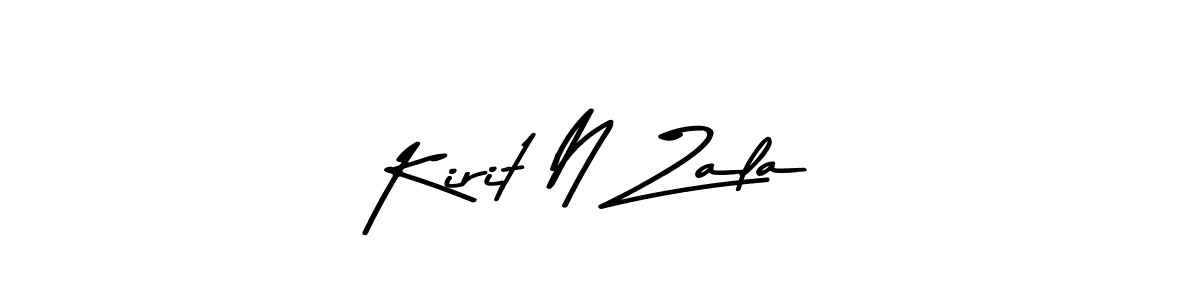 Also we have Kirit N Zala name is the best signature style. Create professional handwritten signature collection using Asem Kandis PERSONAL USE autograph style. Kirit N Zala signature style 9 images and pictures png