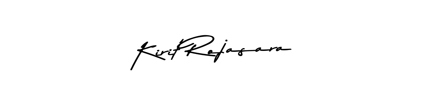 Make a beautiful signature design for name Kirit Rojasara. With this signature (Asem Kandis PERSONAL USE) style, you can create a handwritten signature for free. Kirit Rojasara signature style 9 images and pictures png