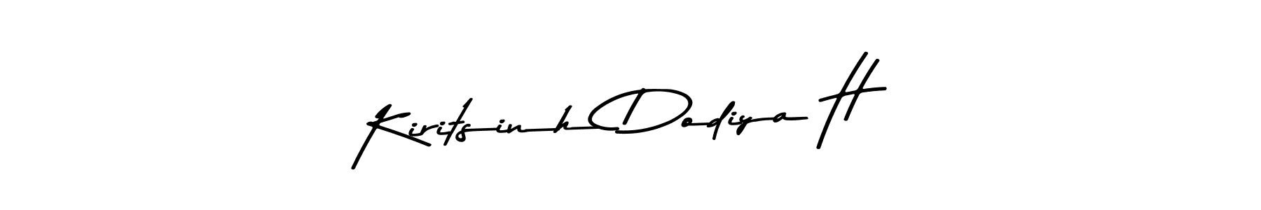 Make a beautiful signature design for name Kiritsinh Dodiya H. Use this online signature maker to create a handwritten signature for free. Kiritsinh Dodiya H signature style 9 images and pictures png