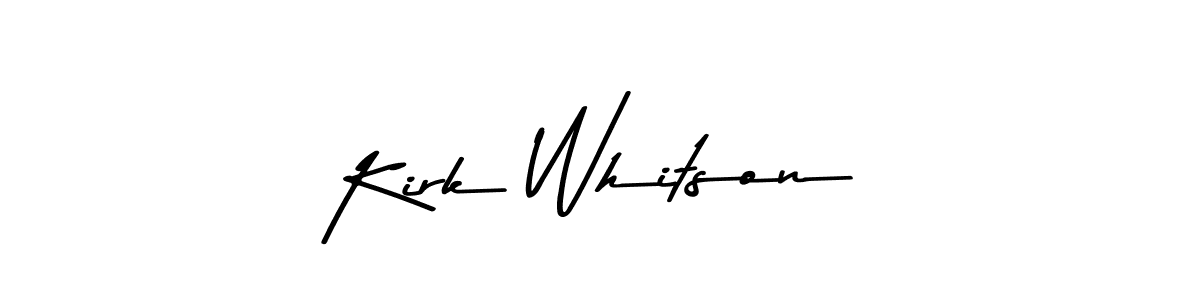 The best way (Asem Kandis PERSONAL USE) to make a short signature is to pick only two or three words in your name. The name Kirk Whitson include a total of six letters. For converting this name. Kirk Whitson signature style 9 images and pictures png