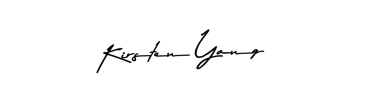 This is the best signature style for the Kirsten Yang name. Also you like these signature font (Asem Kandis PERSONAL USE). Mix name signature. Kirsten Yang signature style 9 images and pictures png