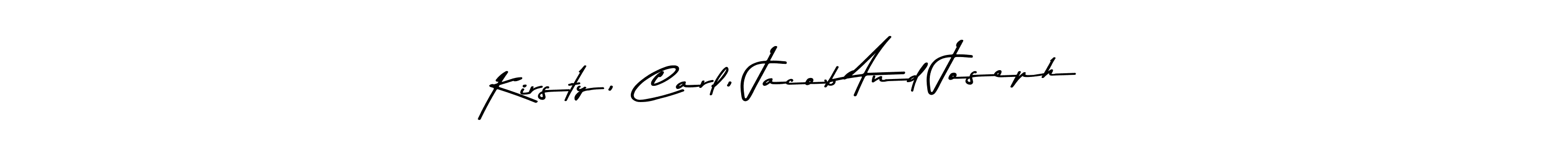 Similarly Asem Kandis PERSONAL USE is the best handwritten signature design. Signature creator online .You can use it as an online autograph creator for name Kirsty, Carl, Jacob And Joseph. Kirsty, Carl, Jacob And Joseph signature style 9 images and pictures png