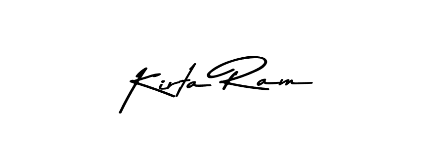if you are searching for the best signature style for your name Kirta Ram. so please give up your signature search. here we have designed multiple signature styles  using Asem Kandis PERSONAL USE. Kirta Ram signature style 9 images and pictures png