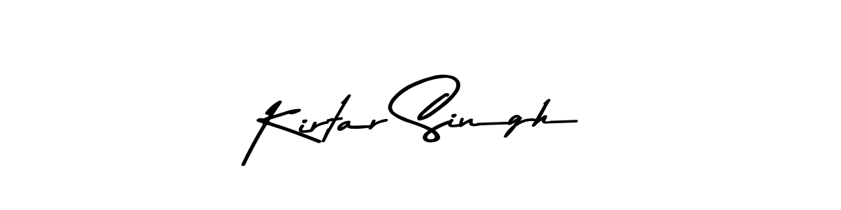 Design your own signature with our free online signature maker. With this signature software, you can create a handwritten (Asem Kandis PERSONAL USE) signature for name Kirtar Singh. Kirtar Singh signature style 9 images and pictures png