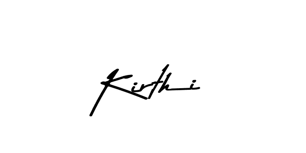 Make a beautiful signature design for name Kirthi. With this signature (Asem Kandis PERSONAL USE) style, you can create a handwritten signature for free. Kirthi signature style 9 images and pictures png