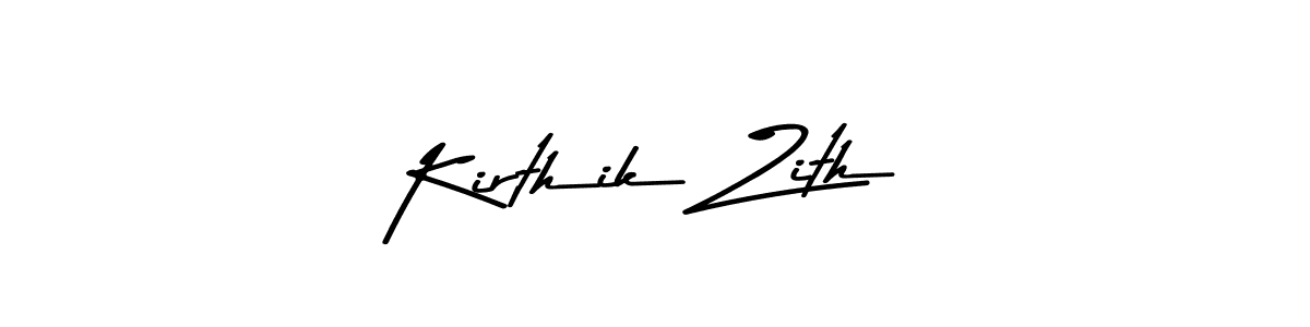 Use a signature maker to create a handwritten signature online. With this signature software, you can design (Asem Kandis PERSONAL USE) your own signature for name Kirthik Zith. Kirthik Zith signature style 9 images and pictures png