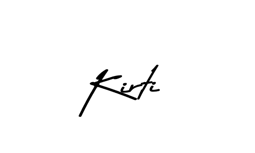 Use a signature maker to create a handwritten signature online. With this signature software, you can design (Asem Kandis PERSONAL USE) your own signature for name Kirti. Kirti signature style 9 images and pictures png