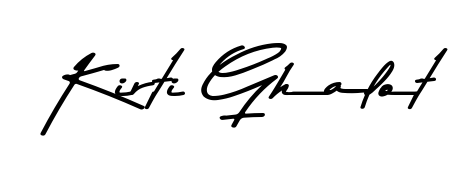 See photos of Kirti Ghalot official signature. Check more albums & portfolios. Read reviews & check more about Asem Kandis PERSONAL USE font. Kirti Ghalot signature style 9 images and pictures png
