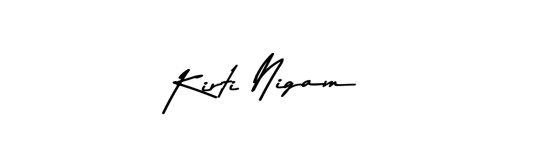 This is the best signature style for the Kirti Nigam name. Also you like these signature font (Asem Kandis PERSONAL USE). Mix name signature. Kirti Nigam signature style 9 images and pictures png