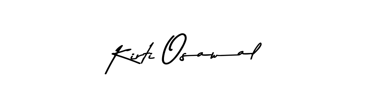 How to make Kirti Osawal signature? Asem Kandis PERSONAL USE is a professional autograph style. Create handwritten signature for Kirti Osawal name. Kirti Osawal signature style 9 images and pictures png