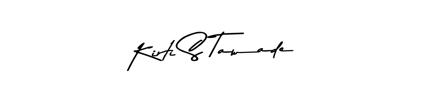 Asem Kandis PERSONAL USE is a professional signature style that is perfect for those who want to add a touch of class to their signature. It is also a great choice for those who want to make their signature more unique. Get Kirti S Tawade name to fancy signature for free. Kirti S Tawade signature style 9 images and pictures png