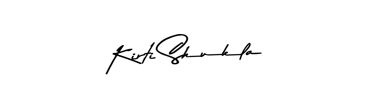Create a beautiful signature design for name Kirti Shukla. With this signature (Asem Kandis PERSONAL USE) fonts, you can make a handwritten signature for free. Kirti Shukla signature style 9 images and pictures png