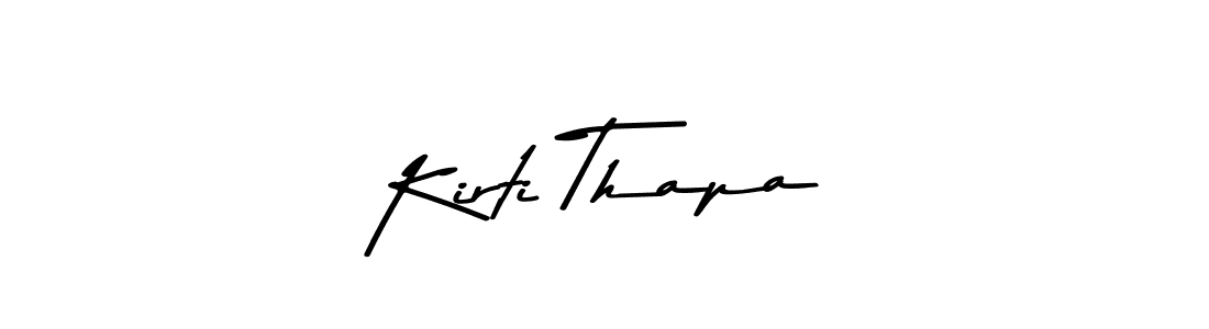 How to make Kirti Thapa signature? Asem Kandis PERSONAL USE is a professional autograph style. Create handwritten signature for Kirti Thapa name. Kirti Thapa signature style 9 images and pictures png