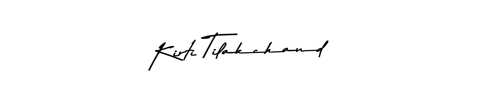 How to make Kirti Tilakchand signature? Asem Kandis PERSONAL USE is a professional autograph style. Create handwritten signature for Kirti Tilakchand name. Kirti Tilakchand signature style 9 images and pictures png