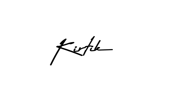 Use a signature maker to create a handwritten signature online. With this signature software, you can design (Asem Kandis PERSONAL USE) your own signature for name Kirtik. Kirtik signature style 9 images and pictures png