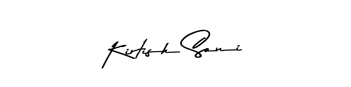 The best way (Asem Kandis PERSONAL USE) to make a short signature is to pick only two or three words in your name. The name Kirtish Soni include a total of six letters. For converting this name. Kirtish Soni signature style 9 images and pictures png