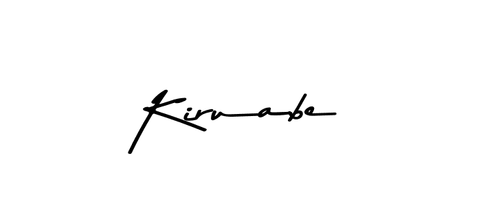 Similarly Asem Kandis PERSONAL USE is the best handwritten signature design. Signature creator online .You can use it as an online autograph creator for name Kiruabe. Kiruabe signature style 9 images and pictures png