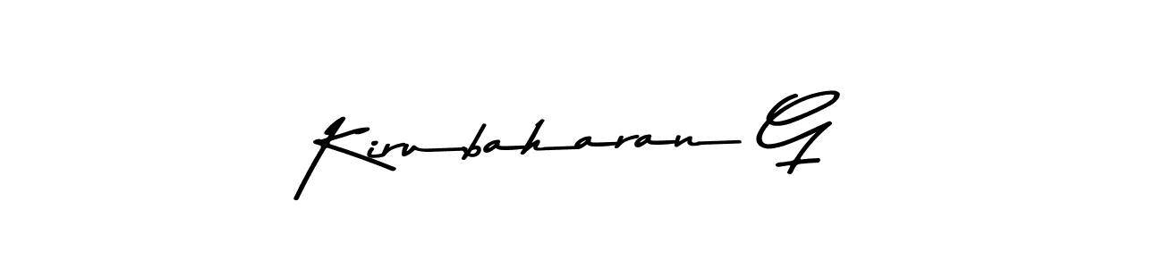 How to make Kirubaharan G signature? Asem Kandis PERSONAL USE is a professional autograph style. Create handwritten signature for Kirubaharan G name. Kirubaharan G signature style 9 images and pictures png