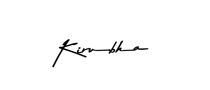 Design your own signature with our free online signature maker. With this signature software, you can create a handwritten (Asem Kandis PERSONAL USE) signature for name Kirubha. Kirubha signature style 9 images and pictures png